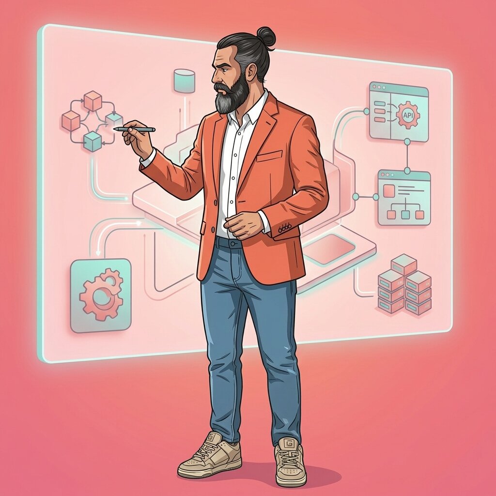 Marco Orlandin disegna un'architettura alla lavagna